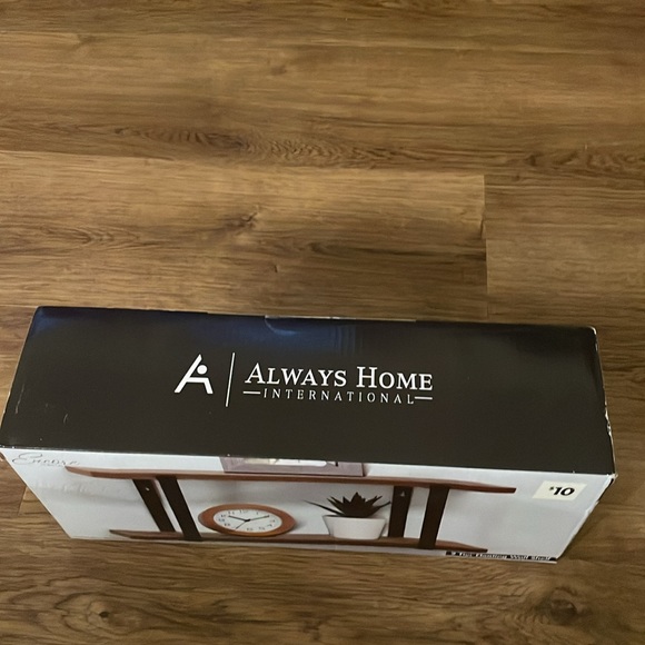 Always Home International Encore Home Decor 2 Tier Floating Wall Shelf - Picture 2 of 3